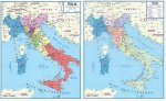 CARTA STORICA ITALIA-LATO A-DOPO IL CONGRESSO DI VIENNA (1815)-LATO B- DURANTE IL PROCESSO DI UNIFICAZIONE (1859-1870) 